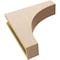 Ekena Millwork 4"W x 16"D x 16"H Thin Huntington Rough Cedar Woodgrain TimberThane Corbel, Primed Tan CORUR04X16X16HUNRCPR - alternate 5